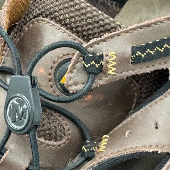 Merrell Portage Web Sandals 13 Dark Earth Performance Footwear Water Trekking - Picture 8 of 14